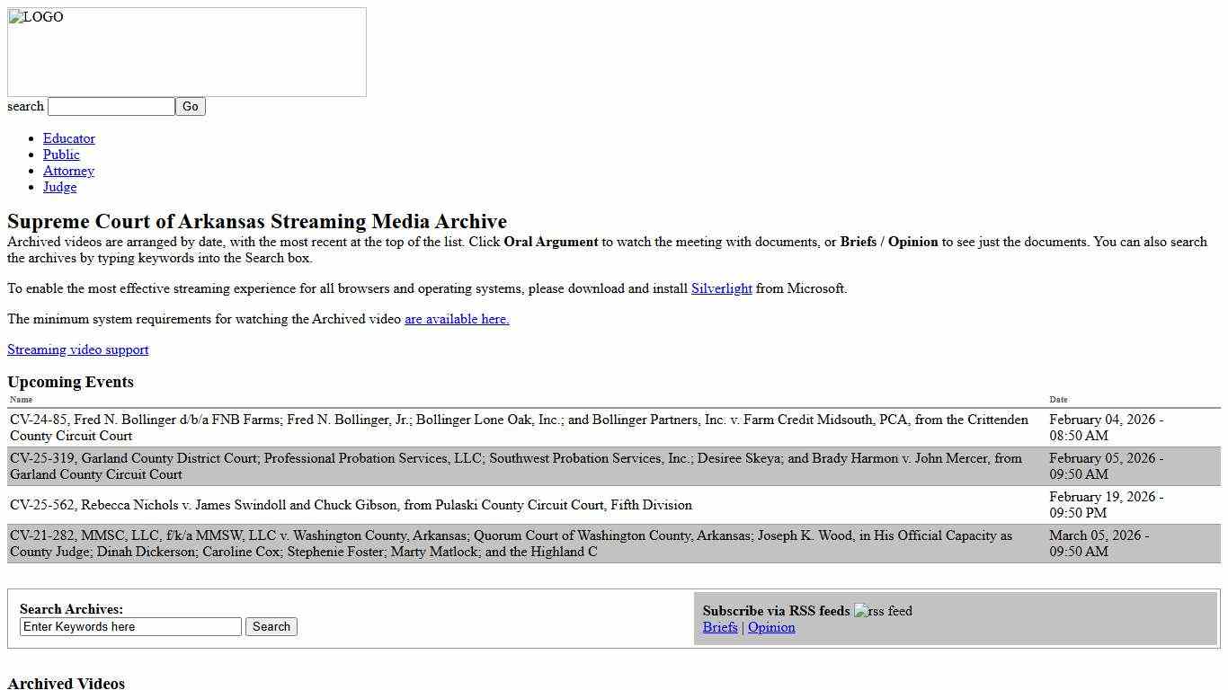 Latest Supreme Court Opinions