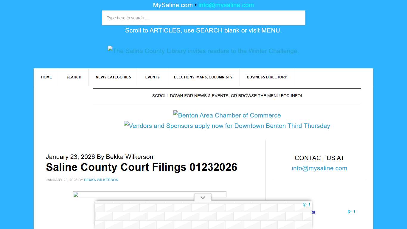 Saline County Court Filings 01232026 - MySaline